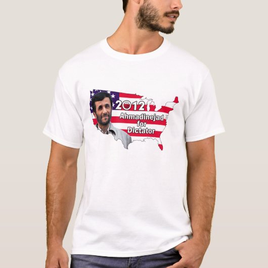 Ahmadinejad voor Dictator 2012 - Mannen T T-shirt (Voorkant)