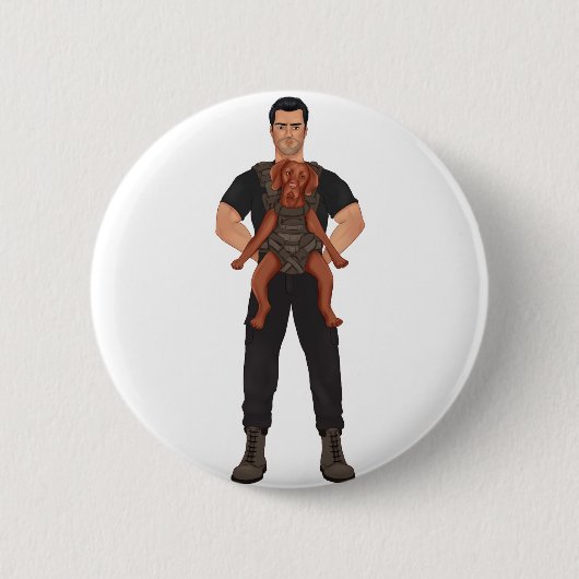 Ahmed en Nemi Ronde Button 5,7 Cm (Voorkant)