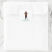 Ahmed en Nemi Vierkante Sticker (Tas)