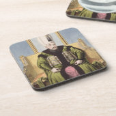 Ahmed I (1590-1617) Sultan 1603-17 uit de A-reeks Drankjes Onderzetter (Linkerzijde)