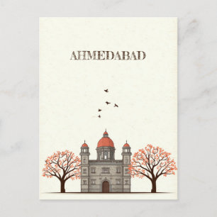 Ahmedabad India Travel Briefkaart