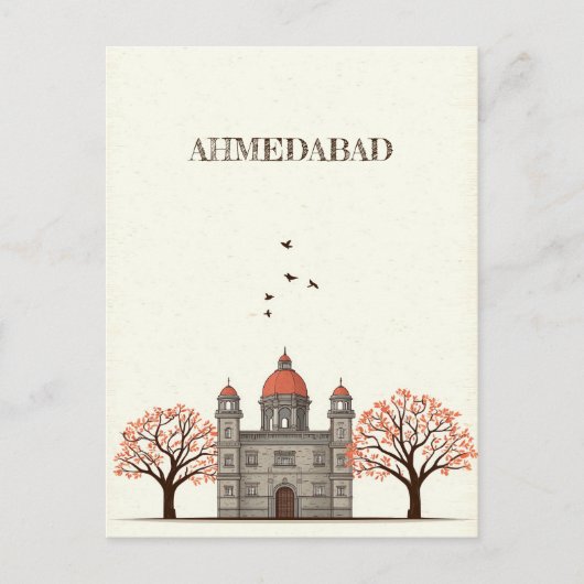 Ahmedabad India Travel Briefkaart (Voorkant)
