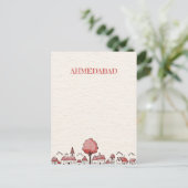 Ahmedabad India Travel Briefkaart (Staand voorkant)