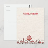 Ahmedabad India Travel Briefkaart (Voorkant / Achterkant)