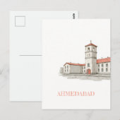 Ahmedabad India Travel Briefkaart (Voorkant / Achterkant)