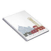 Ahmedabad skyline poster notitieboek (Rechterzijde)