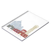 Ahmedabad skyline poster notitieboek (Linkerzijde)