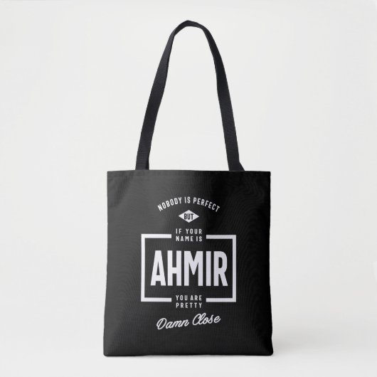 Ahmir Persoonlijke naam Birthday Gift Tote Bag (Voorkant)