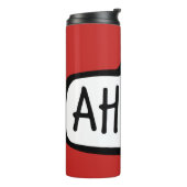 AHOJ! Tsjechisch groet, Hallo Speech Bubble Thermosbeker (Gedraaid links)
