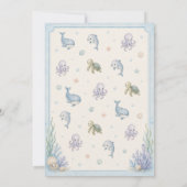 AHOJ! Uitnodiging voor Future Diver Baby Shower me (Achterkant)