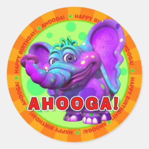 AHOOGA! Birthday Stickers met Peanut