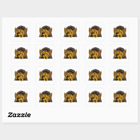 Ahool Vierkante Sticker (Vel)
