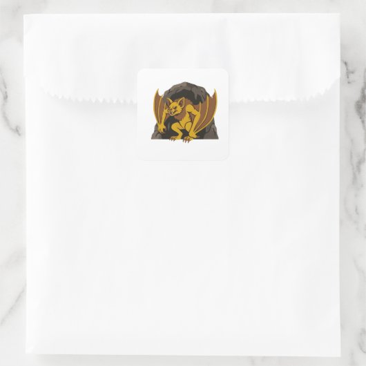 Ahool Vierkante Sticker (Tas)