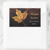 ahornboter zelfgemaakt rechthoekige sticker (Tas)