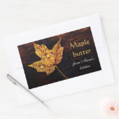 ahornboter zelfgemaakt rechthoekige sticker (Envelop)