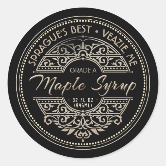  ahornsiroop label (Voorkant)