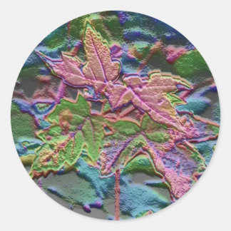 ahornspruit ronde sticker