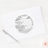 Ahornstroop Circulaire Voedingsfeiten Label 2020 (Envelop)