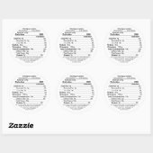 Ahornstroop Circulaire Voedingsfeiten Label 2020 (Vel)