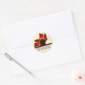 Ahornstroop Dank u ronde kleine Sticker (Envelop)