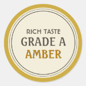 Ahornstroop Grade A Amber Label (Voorkant)