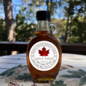 Ahornstroop met Red Leaf Pure Local Label