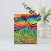 ahornstroop onder een microscoop briefkaart (Staand voorkant)