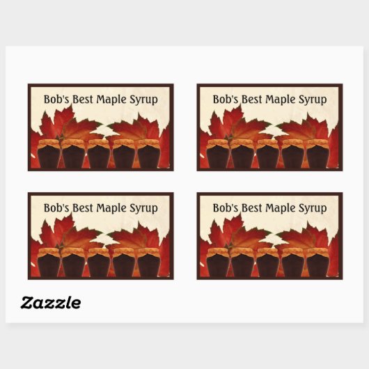 Ahornstroop Sticker Label (Vel)