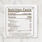 Ahornstroop Voeding Feiten Kleurrijk Blad Label (Achterkant)