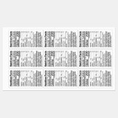 Ahornstroop Voedingsfeiten Waterdichte etiketten Labels (Vel)