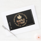 Ahornstroopetiket Circulaire Logo Batch & Datum Ve Rechthoekige Sticker (Envelop)