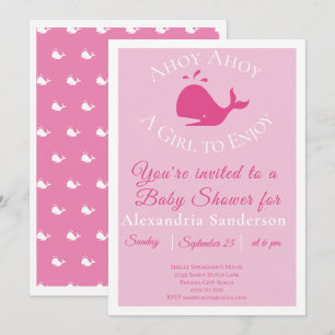 Ahoy A Girl om te genieten van autisch Baby shower Kaart