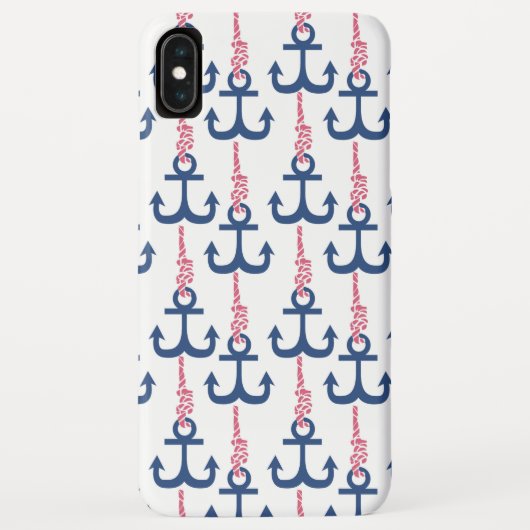 Ahoy Anchor patroon. Case-Mate iPhone Case (Achterkant)