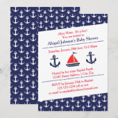 Ahoy Ankers Baby Shower - Uitnodiging (Voorkant / Achterkant)