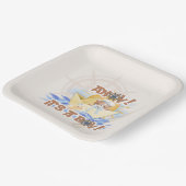 Ahoy! Baby Boy Shower Papieren Bordje (Gebogen)