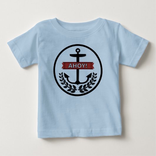 Ahoy - Baby Fine Jersey T-Shirt (Voorkant)