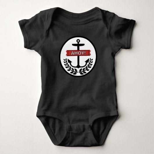 Ahoy - Baby Jersey Bodysuit  (Voorkant)