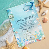 Ahoy! Baby shower Luier Raffle Kaart voor Jongen