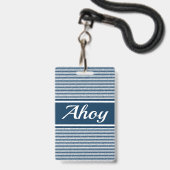 Ahoy Badge (Voorzijde met lanyard)