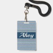 Ahoy Badge (Achterkant met lanyard)