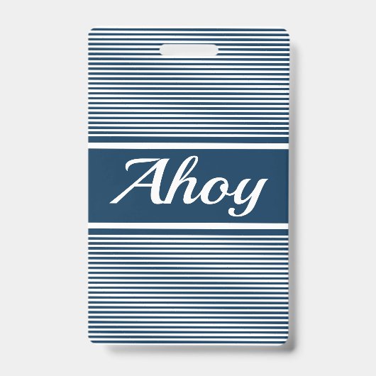 Ahoy Badge (Voorzijde)