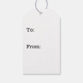AHOY Black Boat Anchor Gift Labels Cadeaulabel (Achterkant)