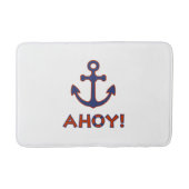 AHOY! Boei + ankerontwerp rood + blauw Badmat (Voorkant)