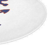 AHOY! Boei + ankerontwerp rood + blauw Snijplank (Hoek)