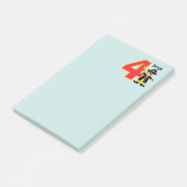 Ahoy Cute Piraat Jongen 4e Verjaardag Post-it® Notes (Schuin)
