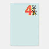 Ahoy Cute Piraat Jongen 4e Verjaardag Post-it® Notes (Voorkant)