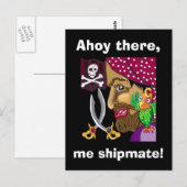 Ahoy daar, ik heb een scheepsmaat! briefkaart (Voorkant / Achterkant)