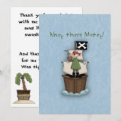 Ahoy Daar Matey Notitiekaartje (Voorkant / Achterkant)