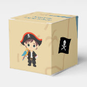 Ahoy daar! Pirate Boy verjaardagsfeestje Bedankdoosjes (Voorkant Zijde)