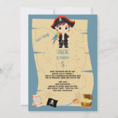 Ahoy daar! Pirate Boy verjaardagsfeestje Kaart (Voorkant)